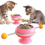 Rotatable Cat Toys Supplies With Catnip Interactive Training