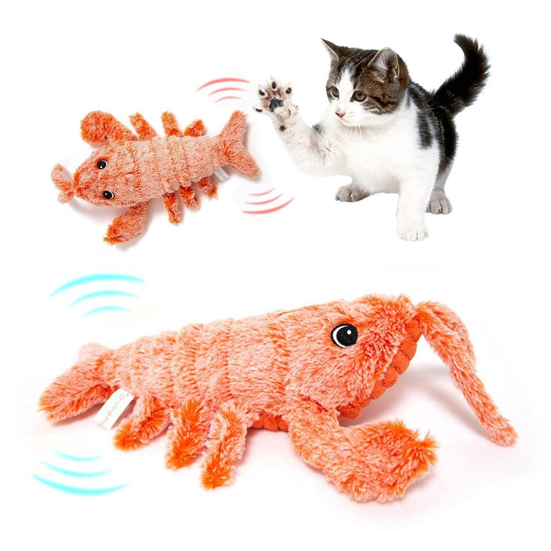 Pet  Electric Jumping Shrimp Lobster